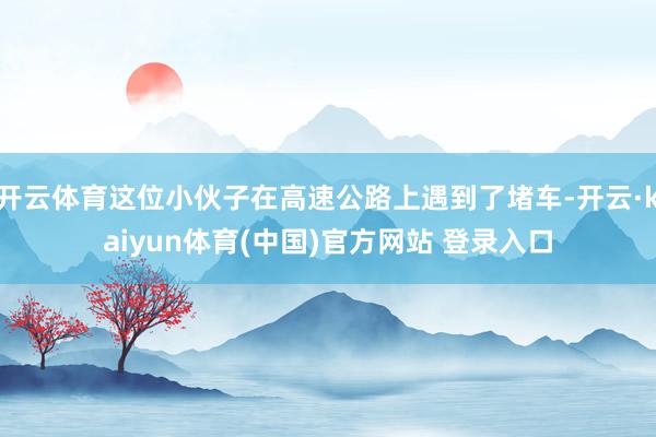 开云体育这位小伙子在高速公路上遇到了堵车-开云·kaiyun体育(中国)官方网站 登录入口